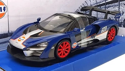 Motor Max escala 1/24 79668 - McLaren Senna (Gulf) azul/negro/plateado Foto 1 de 4