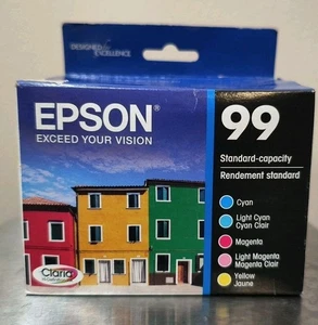 NUEVO Cartuchos de tinta Epson 99 Color Combo 5pk T099920 ¡Nuevo, GENUINO! - Imagen 1 de 4