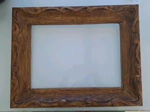 Cadre Ancien Bois Sculpté Cadre Photo Ou Tableau - Photo 1 sur 6