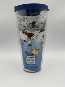 Charlie Brown Peanuts Snoopy Tervis Tumbler W/ Lid 2001 16 oz Lucy & Gang - Picture 1 of 3