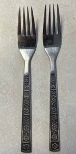 2 Gabeln Imperial International Co Serta nicht mehr produziert Daisy Block Cottage MCM Kern - Bild 1 von 9