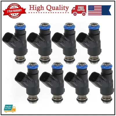 8X Inyector de combustible para 09-10 Chevrolet Silverado 1500 Silverado 2500/3500 HD 6,0 L Foto 1 de 4