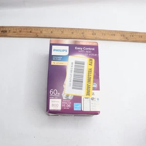 Philips Smart Wi-Fi Color Changing Smart LED Light Bulb A19 60W Eqv 8.8A19 - Picture 1 of 4