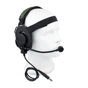 New Z Tactical Bowman Elite II Earpiece Headset Airsoft Mic Radio Boom HD-03 - Zdjęcie 1 z 9