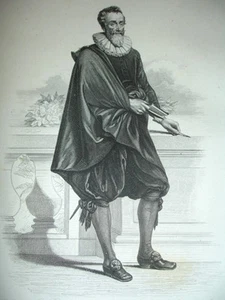 MOYEN AGE / GRAVURE 1840 / MALHERBE - Picture 1 of 1