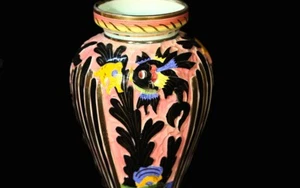 Vase en faïence Signé "72 DPR Ceridazur Monaco" / Earthenware vase Signed Monaco - Imagen 1 de 5