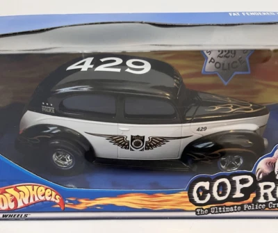 New 1:24 Scale Fat Fendered '40 Cop Rods Police Cruiser By Hot Wheels - Image 1 of 4