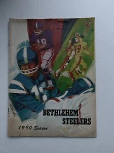 VTG BETHLEHEM STEELERS KNEE HI FOOTBALL PROGRAM 1971 FIRST SEASON COCA COLA AD - Picture 1 of 3