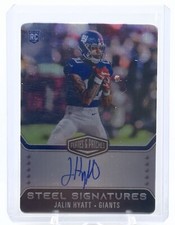 2023 Plates & Patches Jalin Hyatt Rookie Steel Signatures On-Card Auto /300