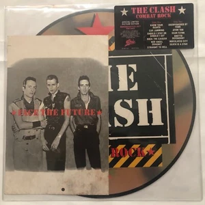 The CLASH - COMBAT ROCK 1983 LP - Picture Disc + RARE Sticker - PROMO EX/EX - Picture 1 of 6