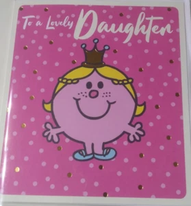 Little Miss Birthday Card - Daughter Birthday Card - Mr Men - Picture 1 of 1