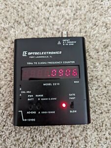Nice Optoelectronics Model 2210 10Hz-2.2GHz Portable Frequency Counter