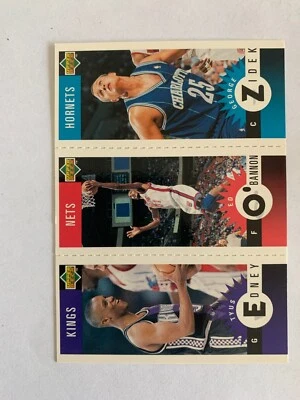 1996-97 Collector's Choice Mini-Cards Tyus Edney, Ed O'Bannon, George Zidek - Image 1 of 2