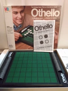 Vintage 1986 Milton Bradley Othello Board Game Fully Complete Worn Box See Pics - Picture 1 of 6