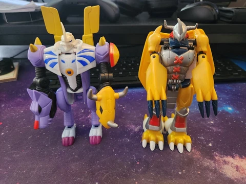 Bandai Digimon Omnimon Warp Digivolving Wargreymon 6" Action Figure 2000 Vintage Cover