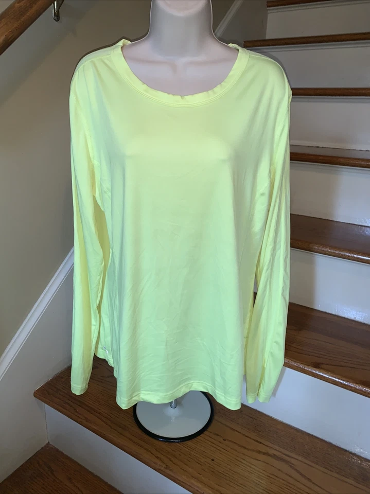 Camisa Top DANSKIN NOW Dri More Fitted 16 18 XL Amarillo Neón Seguridad ❤️tw11j30 Foto 1 de 4