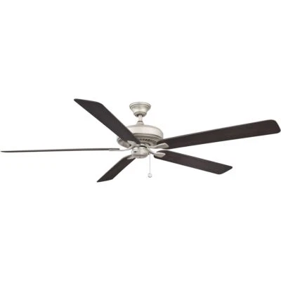 Fanimation 72" Edgewood Brushed Nickel Outdoor Pull-Chain Ceiling Fan - Image 1 of 2