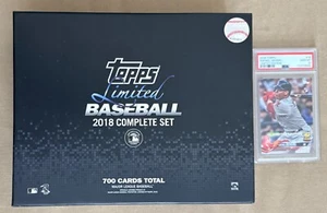 2018 Topps LIMITED Tiffany Baseball near complete set /999 DEVERS #18 PSA 10 GEM - Picture 1 of 4