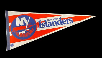 Vintage New York Islanders Hockey Pennant NHL 30" Felt Flag - Image 1 of 2