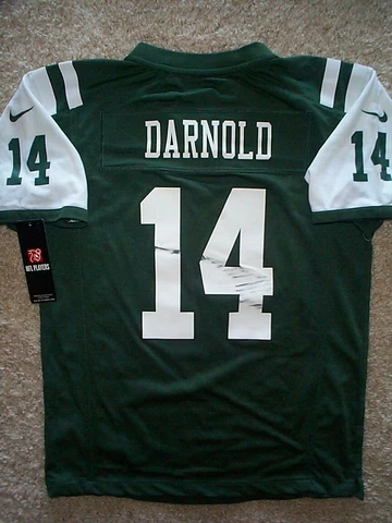 *IRREGULAR* New York Jets SAM DARNOLD nfl NIKE Jersey Youth Kids Boys (L-LARGE) Cover