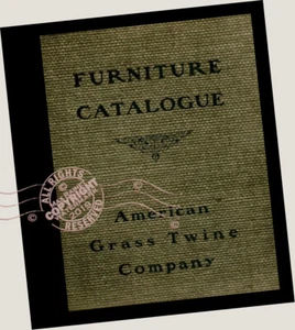 American Grass Twine Co 1903 Furniture CATALOG wicker chairs rattan Craftsman - Picture 1 of 12
