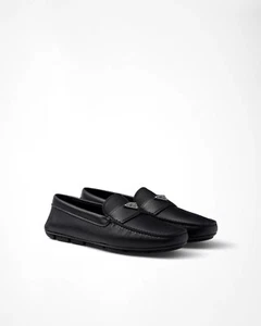 Prada Herren Halbschuhe/UVP $ 975/Schwarz/Größe 10 UK/100 % Original - Bild 1 von 3