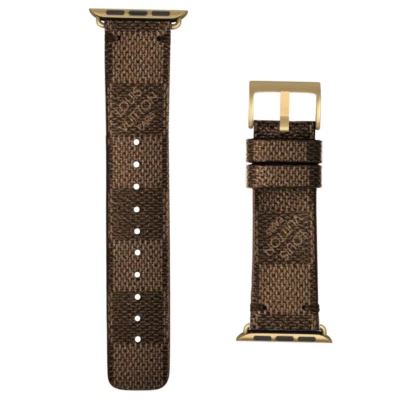 Luxury Apple watch band strap series 1 2 3 4 5 6 7 8 9 10 SE ULTRA 1 2 L BROWN - Image 1 of 4