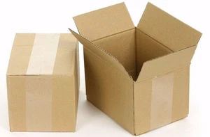 FALTKARTON VERSANDKARTONS KISTEN 350x250x150mm INNENNMASS Einwellig Braun NEU - Bild 1 von 3