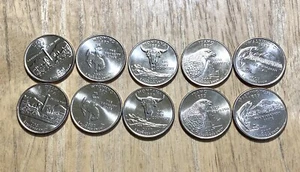 2007 P & D State Quarters, Complete Set Of 10 Coins—Free Shipping! - Picture 1 of 2