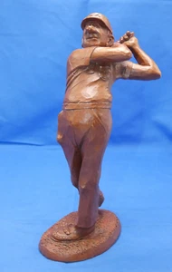 Red Mill mfg Figurine Golf Golfer Wooden Vintage Sculpture Gift Carving Unique - Picture 1 of 14