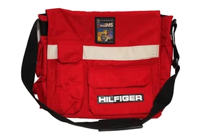 Vintage Tommy Hilfiger 90er Duffle Sporttasche Handgepäck rot schwarz - Bild 1 von 13