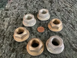 6 Stück 3/4 16 große Stahl selbstsichernde Unterlegscheibe Stirnsechskantmuttern 1 1/2 Flansch - Bild 1 von 6