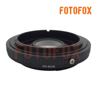 FD-EOS Canon FD Mount Lens to Canon EOS EF with Glass Adapter focus to infinity