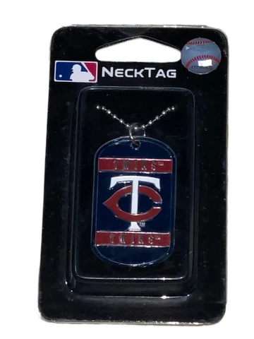 Minnesota Twins MLB Dog Tag Beaded Chain Necklace Cover