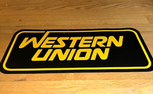 WESTERN UNION Large Car / TRUCK MAGNET 1984-1988 Logo - Picture 1 of 6