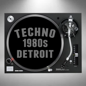 1 Pair of Techno 12" DJ Slipmats Techno Music 1980s Detroit Michigan USA - Picture 1 of 1