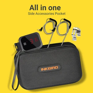 Inkbird Bluetooth Thermometer IBT-2X Doppelsonden Free APP Display Tragetasch DE - Picture 1 of 12