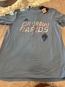 Colorado Rapids Sz M  MLS Adidas Men's Tri-Blend T-Shirt Blue IN1322 $40 - Picture 1 of 12