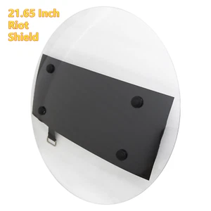 21.65" Round Anti-Riot Shield Police Tactical Safety Protection Forearm Security - Picture 1 of 13