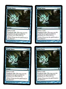4x Think Twice EX Innistrad Magic Commander EDH 4x x4 - Imagen 1 de 2