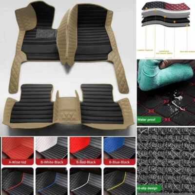 For Mercedes Benz A/C/GLB/GLC/GLE/M-Class AMG Car Floor Mats All Models Carpet Foto 1 de 4