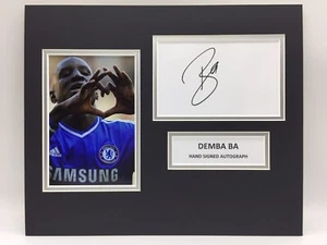 RARE Demba Ba Chelsea Signed Photo Display + COA AUTOGRAPH CFC SASIGNED - Picture 1 of 5