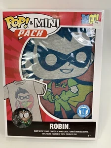 Funko POP! Tees Mini Pack Teen Titans Go! Robin Figur & T Shirt Große L - Bild 1 von 6