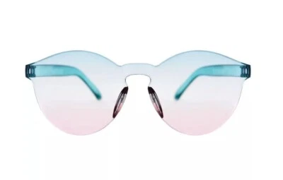 Frameless Ombre Glasses - Pastel - 1980's - Costume Accessory - One Size - Image 1 of 2