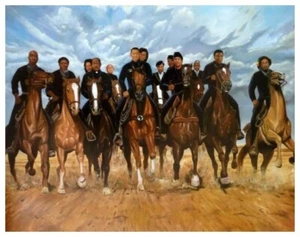 Freedom Riders di Kolongi Brathwaite - Poster stampa arte vintage 10x8 nuovo - Foto 1 di 2