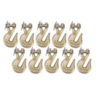10 Pack G70 5/16" Clevis Grab Hook Tow Chain Hook Flatbed Truck Trailer Tie Down - Image 1 of 4