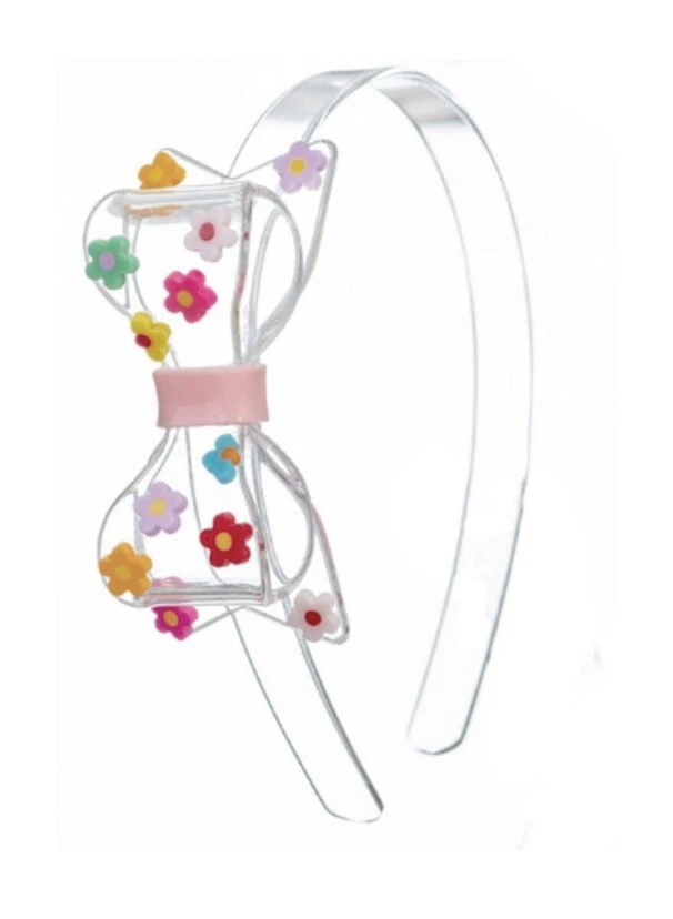 Nuevo lazo grueso con diadema transparente colorida margarita Foto 1 de 1