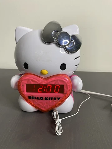 Hello Kitty Alarm Clock Radio With Projector Works Cover