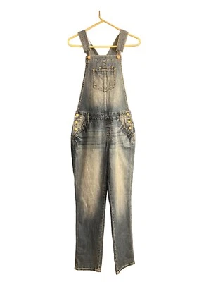 Mono con tirantes American Rag Denim pierna recta Western Wear talla 7 exterior Foto 1 de 4