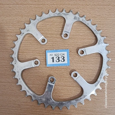 Vintage Spécialités TA Chainring 6 Arm x 80 Cyclotourist inner 3/32nd x 42t #133 - Image 1 of 3